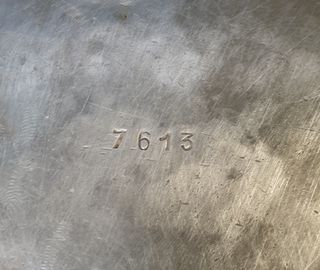 Piatto in metallo anni '40