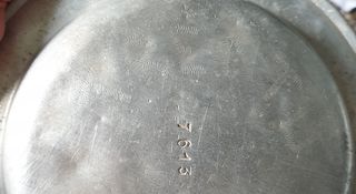 Piatto in metallo anni '40