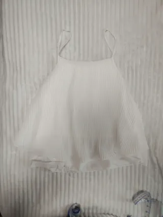 Top juvenil blanco talla única