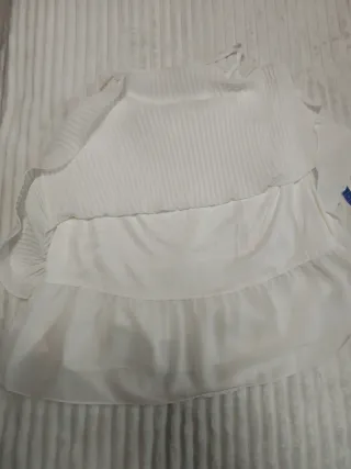 Top juvenil blanco talla única