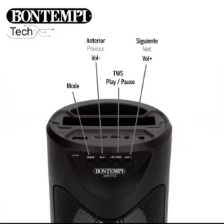 Altavoz Karaoke BONTEMPI 50W + Micrófono + Luces