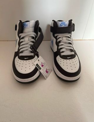 Nike Air Force 1 Mid Blancas/Negras/Azules