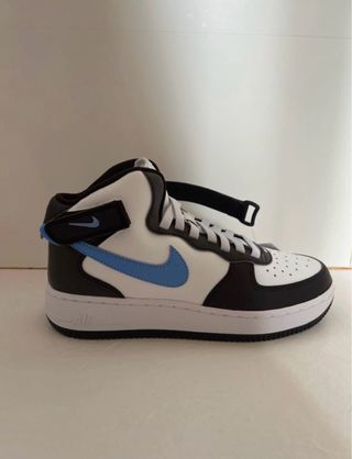 Nike Air Force 1 Mid Blancas/Negras/Azules