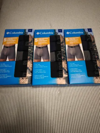 Pack 5 Calzoncillos Columbia Talla L