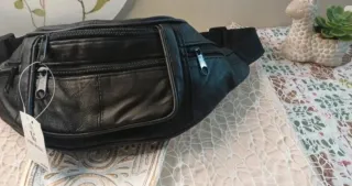 Riñonera Piel Vintage Negra 80s Vwei Moda