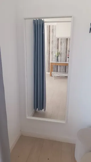 Espejo decorativo madera y cristal. Tengo 2.