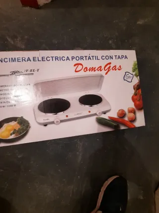 Encimera Eléctrica Portátil DomaGas 2 Placas
