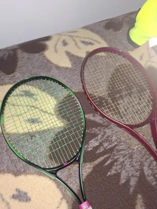 Raquetas de tenis con funda