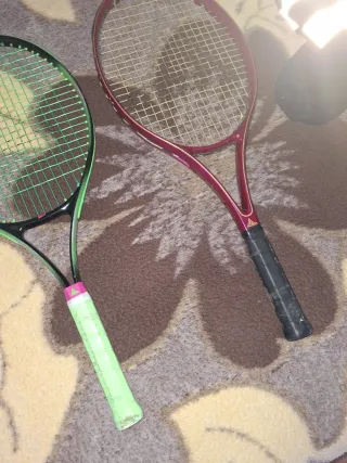 Raquetas de tenis con funda