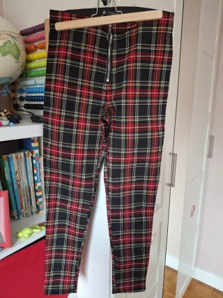 Leggings Zara Cuadros Talla M