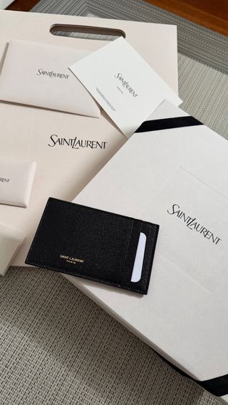 Tarjetero Yves Saint Laurent Negro