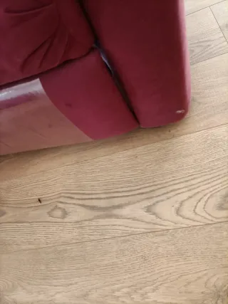 Sillón reclinable rosa/rojo