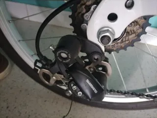 Bicicleta Plegable Blanca Seminueva