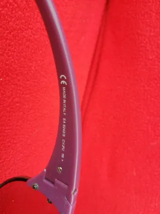 Gafas Emporio Armani Negras y Rojas