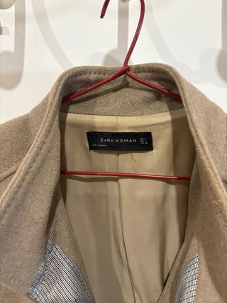 Abrigo Zara Mujer Marrón Talla L