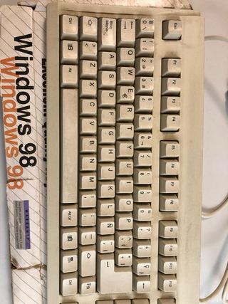 Teclado Twin Path Beige Windows 98