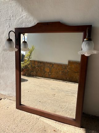 Espejo de madera