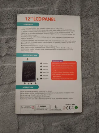Panel LCD 12 para dibujar