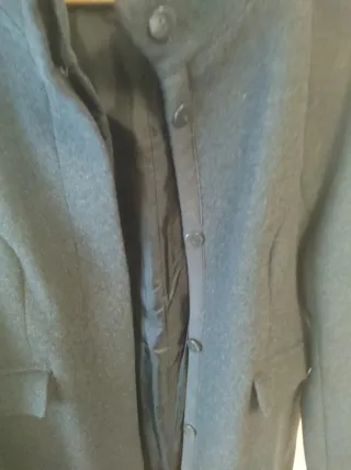 Abrigo de paño gris