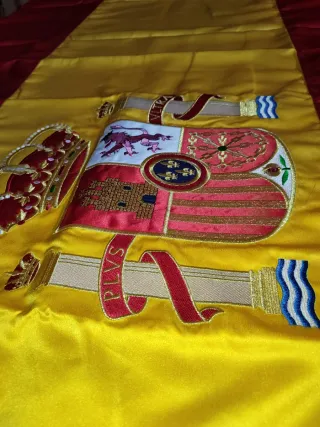 Gran bandera españa oficial de despacho militar