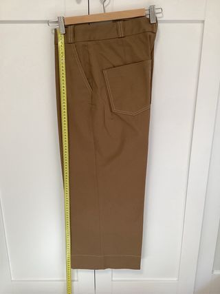 Pantalón Massimo Dutti Mujer T38 Marrón