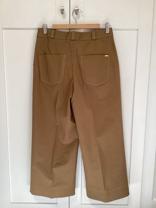 Pantalón Massimo Dutti Mujer T38 Marrón