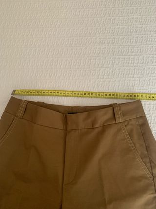 Pantalón Massimo Dutti Mujer T38 Marrón