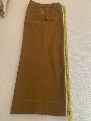 Pantalón Massimo Dutti Mujer T38 Marrón