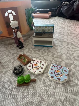 Pizzería Playmobil con accesorios