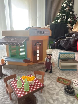 Pizzería Playmobil con accesorios