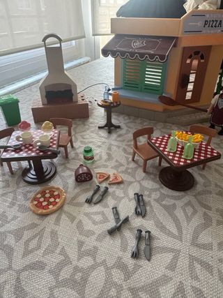 Pizzería Playmobil con accesorios