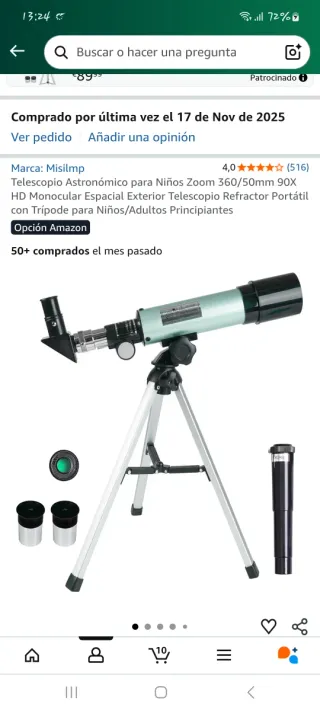 Telescopio Astronómico Infantil/Adulto