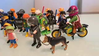 Playmobil Lote Figuras Policía y Profesiones