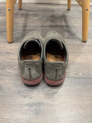 Zapatillas Geox Nebula verde oliva y burdeos