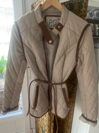 Chaqueta Purificación García Beige Talla M