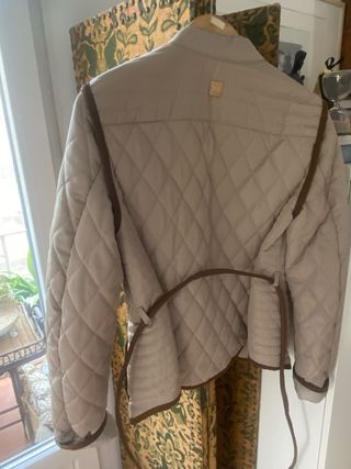 Chaqueta Purificación García Beige Talla M