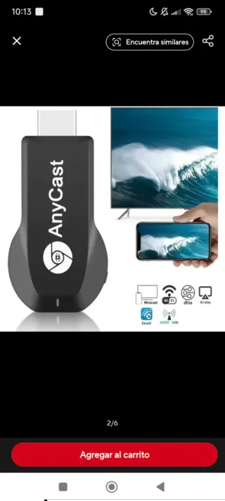 VIKEFON M2 Plus WiFi 4K 1080P Pantalla Inalambrica