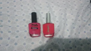 Set 2 smalti Douglas rosa e rosso