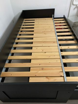 Estructura de cama nido negra nueva