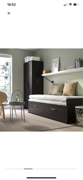 Estructura de cama nido negra nueva