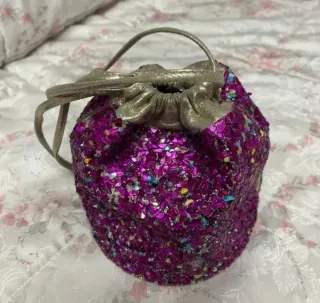 Bolso de fiesta lentejuelas morado
