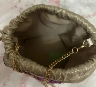 Bolso de fiesta lentejuelas morado