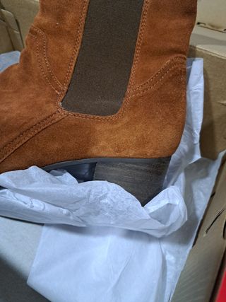 GANT Botas de Ante Marrones Mujer