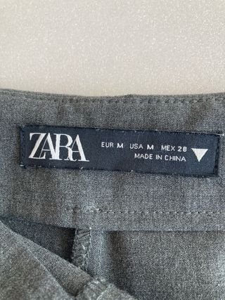 Falda pantalón Zara gris