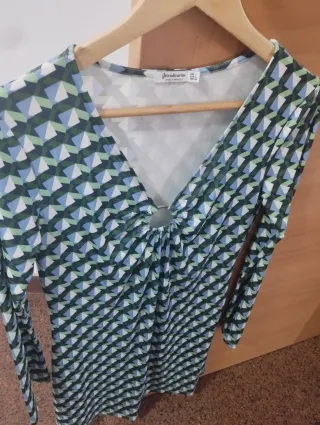 Vestido vintage estampado geométrico