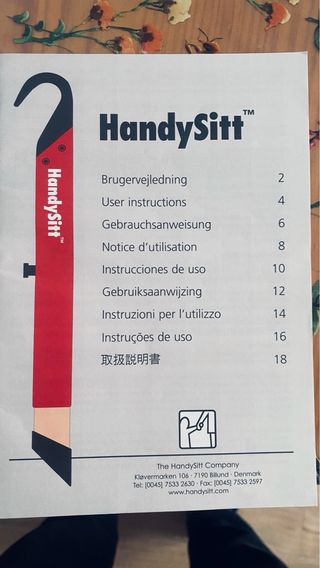 Trona de viaje madera y tela negra