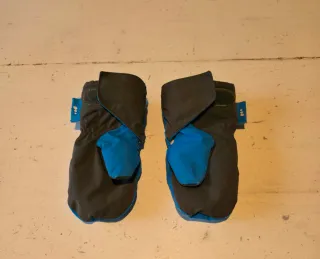 Manoplas nieve bebé azul