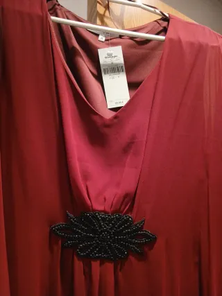 Vestido fiesta El Corte Inglés rojo