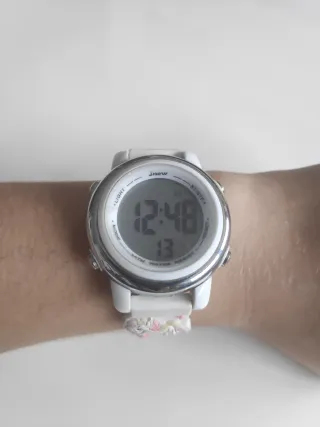 Reloj Digital Infantil Unicornio Rosa Blanco