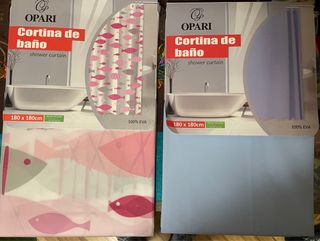 2 Cortinas de Ducha Opari 180x180